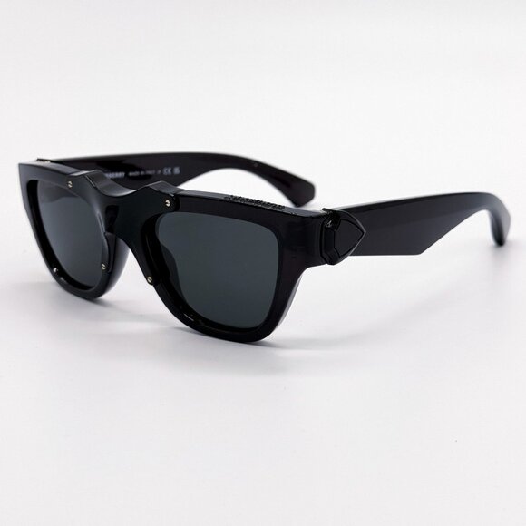 NEW BURBERRY SUNGLASSES  BLACK UNISEX BE4445U 4112/87 BURBERRY BE4445U 411287 main image 7